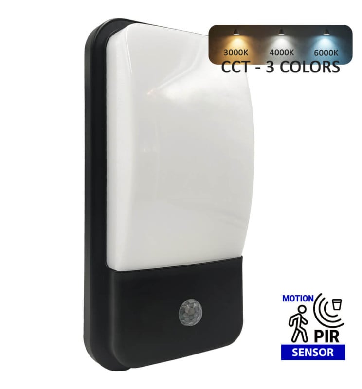 Applique LED 20W 3CCT Détecteur PIR IP65 Int/Ext - Image 1