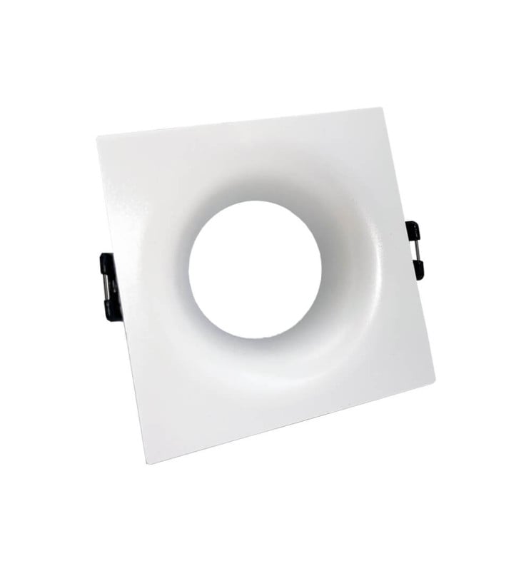 Anneau Encastré Rond Carré GU10 MR16 Blanc - Image 1