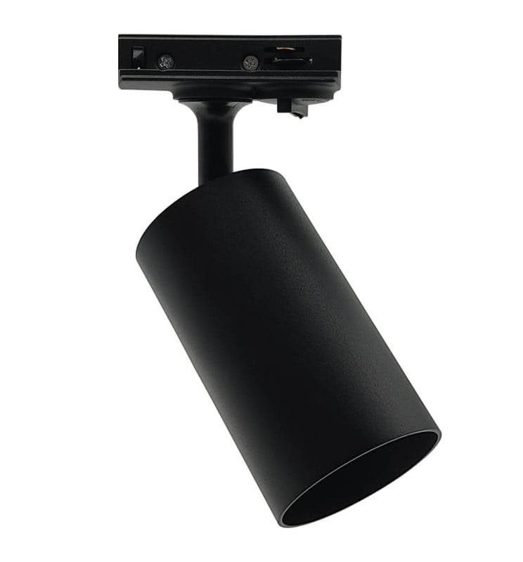 Spot sur Rail - EMMEN NOIR - pour Ampoule GU10 / Monophasé - Image 1