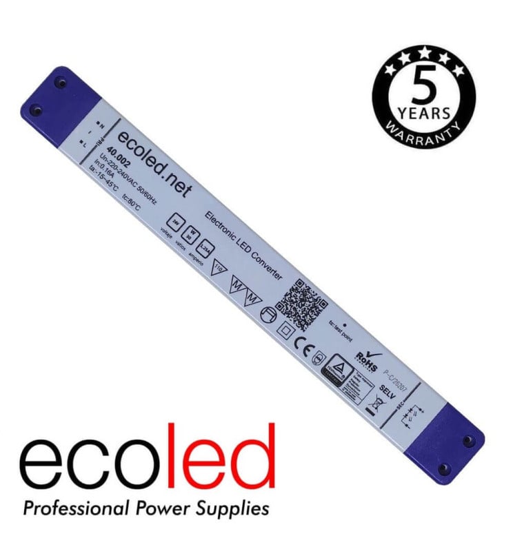 Alimentation Slim ECOLED 24V 30W IP20 TÜV - Image 1