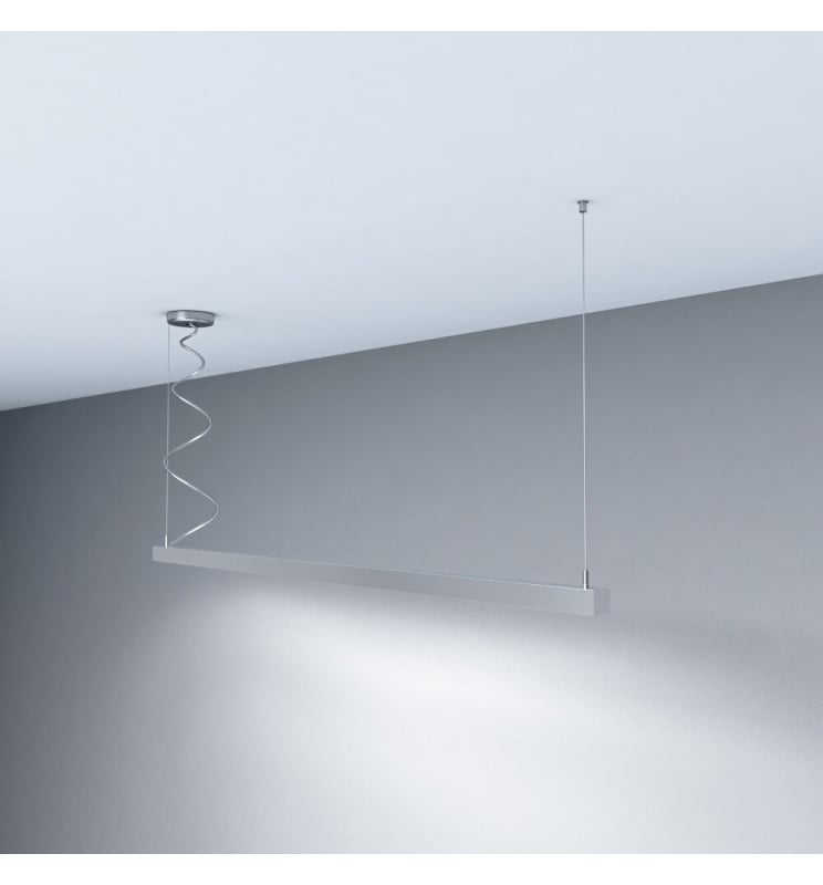 Suspension LED Linéaire MUNICH MINI Argent 0.44m-1.94m - Image 1