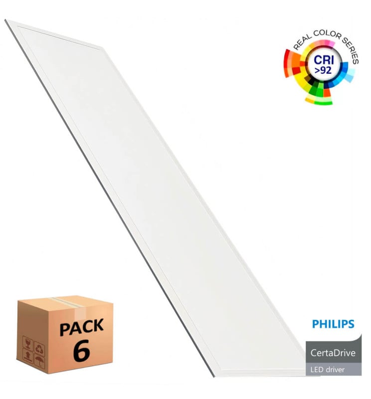 PACK 6 Dalle LED 120x30 40W / Philips Driver - Image 1