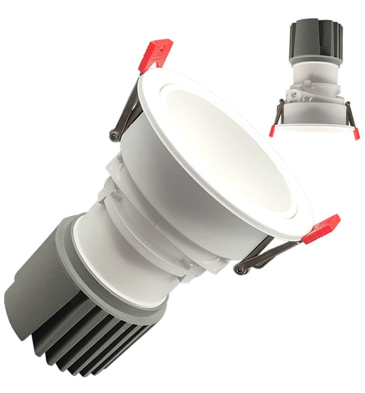 Downlight LED 15W Oculus orientable blanc CRI92 - Image 1
