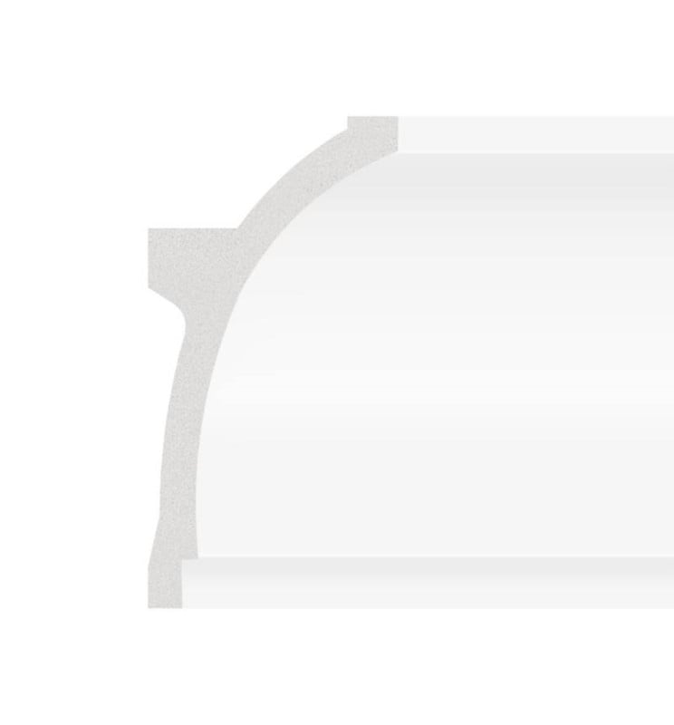Profil en polystyrène - Ellipse - pour bande LED - 2 m - Image 1