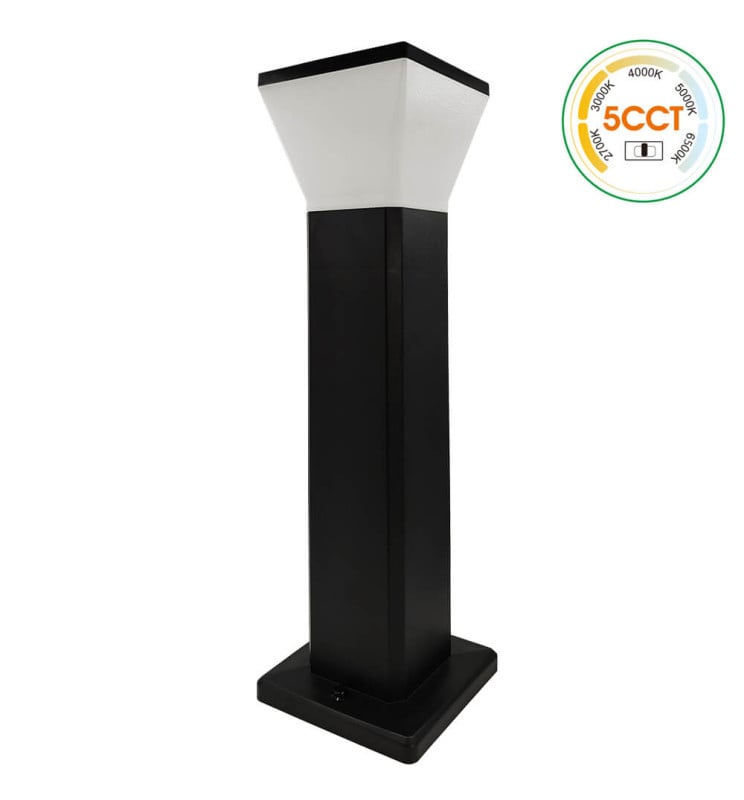 Balise LED carrée 9W Garden 5CCT extérieur 56,5cm - Image 1