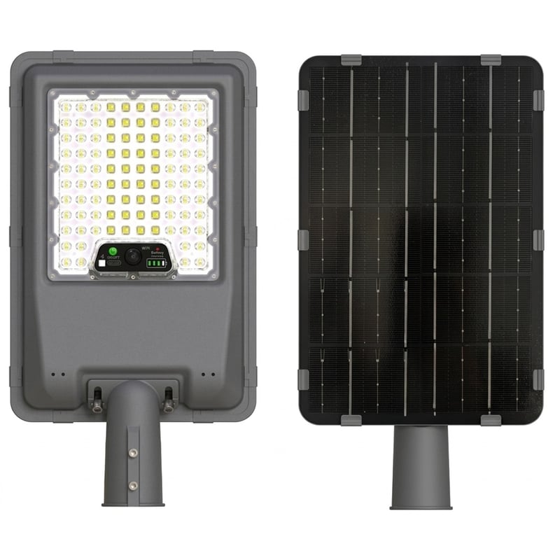 Kit lampadaire solaire EcoSun 240 4800lm PIR 6500K - Image 1