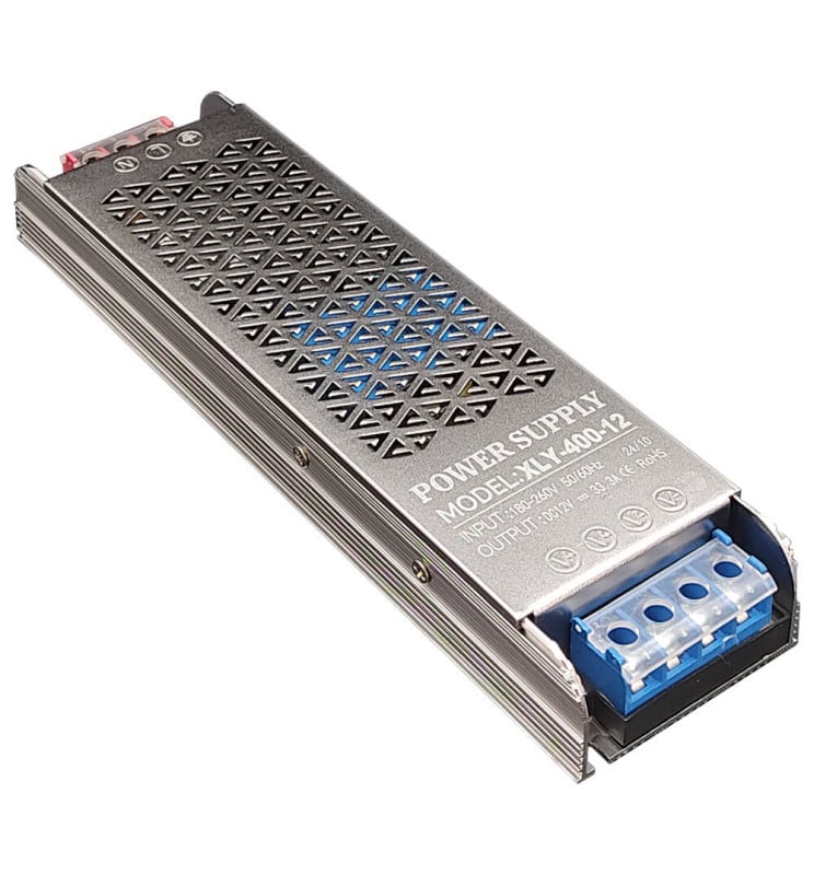 Alimentation Slim 12V 400W 33.3A Aluminium IP20 - Image 1