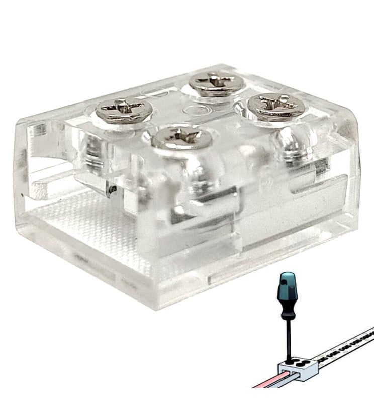 Connecteur à visser pour rubans LED SMD  / 10mm - IP20 - Image 1