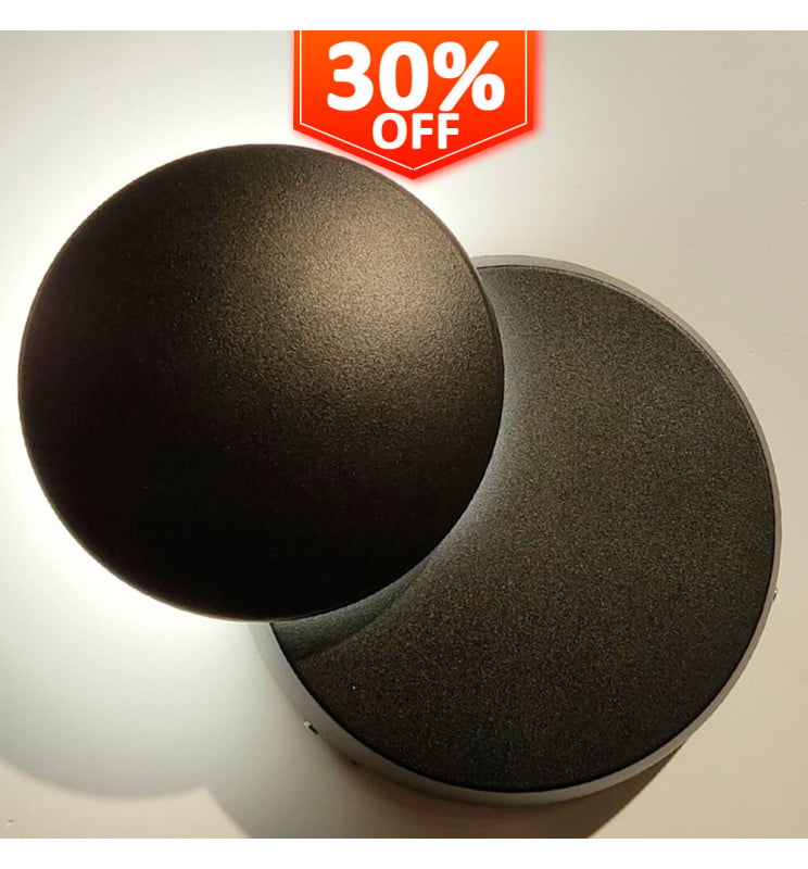 Applique Murale LED 6W APOLO Ronde Aluminium IP54 - Image 1