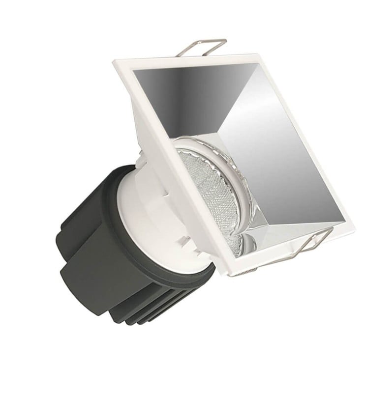 Encastré LED Carré 15W Chrome CRI92 UGR13 - Image 1