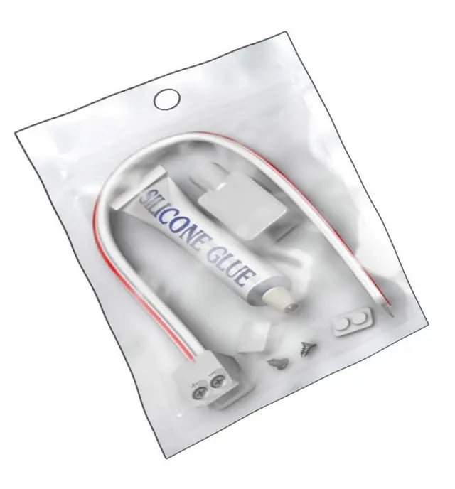 Kit LED silicone + connecteurs + embouts 10mm IP65 - Image 1