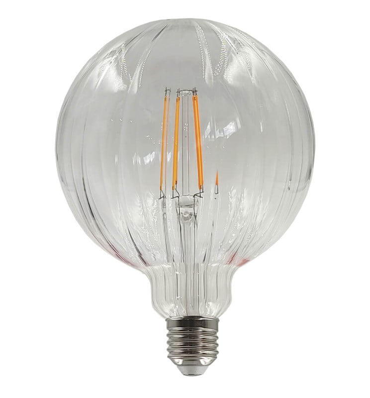 Ampoule LED filament Sphère 6W E27 Ambre Décorative - Image 1