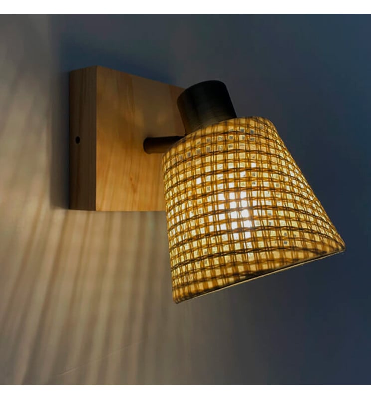 Applique Murale LED SKI Osier E14 Orientable - Image 1