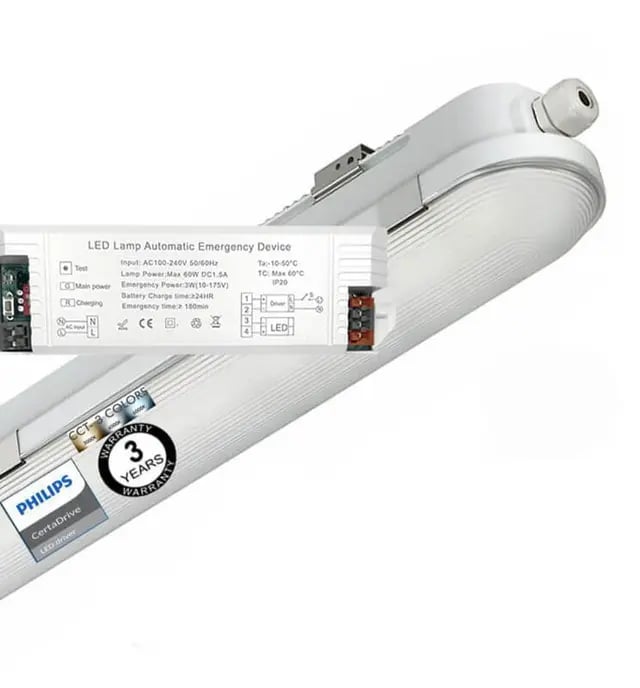Réglette LED urgence 40W Philips COREPLUS CCT 120cm - Image 1