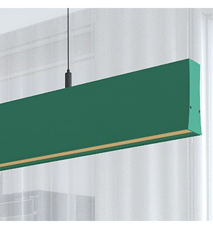 Suspension LED Linéaire Vert Patiné 0.5m-2m - Image 1