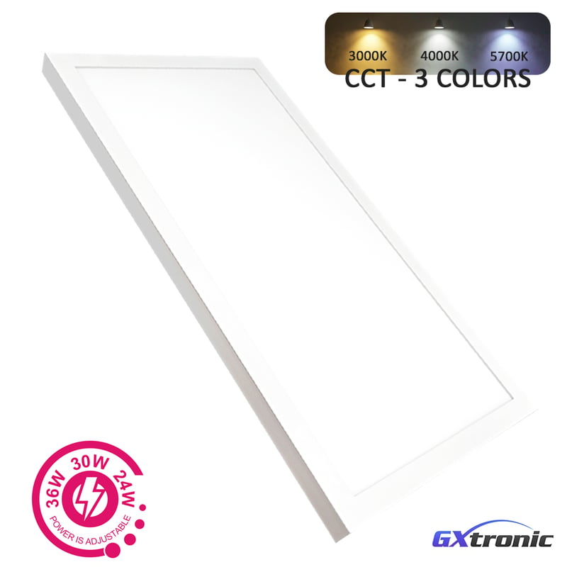 Pack 2 panneaux LED 60x30 36W GXtronic Ultra Slim 3CCT - Image 1