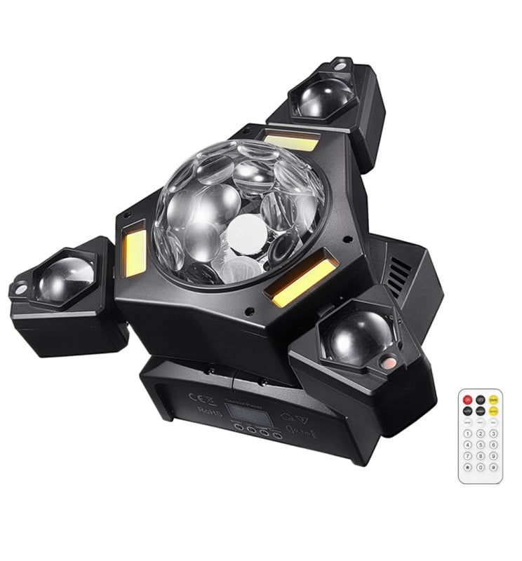 Tête Mobile LED 80W PRO BEAM RGBW Laser DMX512 - Image 1