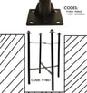 Colonne VADUZ Noir 3 mètres 4 mètres - Image 4