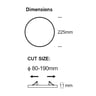 Downlight LED Rond 16-24W Sans Cadre 4CCT CRI92 Blanc - Image 2