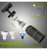 Spot sur Rail - EMMEN NOIR - pour Ampoule GU10 / Monophasé - Image 3