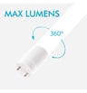 Pack 10 tube LED 10W 60cm T8 verre 1700lm 170lm/W - Image 6