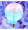 Ampoule LED filament ORCHIDEA 4W E27 G125 Ambre - Image 1