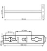 Support Noir pour Projecteur LED – Hauteur 100 cm – Fixation Robuste pour Éclairage Extérieur - Image 4