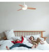 Ventilateur Plafond TICO LED 37W CCT Blanc/Pin 92cm - Image 8
