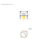 Suspension LED SOLARIS circulaire 60cm 28W DALI - Image 4