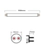 Tube LED 12W Cristal Pro 300° - 90cm - Image 9
