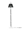 Lampadaire Sur Pied Abat-jour Tissé E27 Base Marbre - Image 3