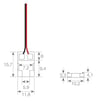 Connecteur LED COB SMD 10mm transparent IP20 - Image 2