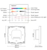 Panneau contrôle tactile RF LED RGB+CCT 4 zones - Image 2