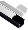Profilé alu surface blanc/noir LED 2m - Image 1