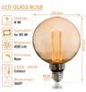 Ampoule LED moderne cristal ambre - 4W E27 G125 - Image 2