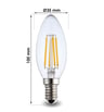 Ampoule LED Filament Bougie 4W E14 C35 - Image 2