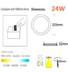 Downlight LED slim circulaire 24W inox CCT OSRAM - Image 3