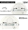 Plafonnier LED Circulaire Moss Noir 18W CCT Lumileds - Image 2