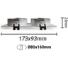 Anneau Cadre Double GU10 LED Orientable Blanc - Image 2