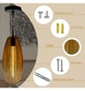 Suspension LED Filament Golden Glass 4W Ambre - Image 6