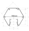 Suspension LED Linéaire PACO Blanc 0.5m-2m - Image 10