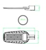 Réverbère LED 100W AVANT OSRAM CHIP - Image 2