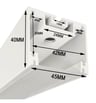 Profilé alu blanc POTSDAM UGR17 2m micro prisme - Image 3