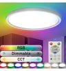 Plafonnier LED RGB CCT 18W Télécommande Lumileds - Image 2
