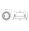 Spot LED Enc. 6W Rond Noir OSRAM IP65 - Image 2
