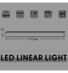 Lampe LED POLARIS blanc 50W 3CCT 150cm interconnectable - Image 3