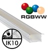 Luminaire LED linéaire encastrable – IP68 – RGB+WW – BERLIN XL – Anodisé argent – 24V - Image 5