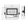 Projecteur Solaire LED 100W EcoLux 3CCT Télécommande IP65 - Image 3