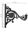 Support pour Lampadaire Palace Aluminium 65cm - Image 2
