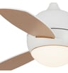 Ventilateur Plafond TICO LED 37W CCT Blanc/Pin 92cm - Image 4